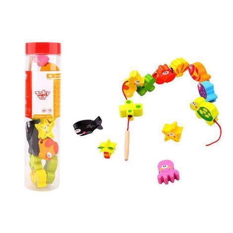 Tooky Toy Tabuleiro Brincando Jogar Ludo e Jogos das Compras 2 em 1 3+,  Multicor, TY848