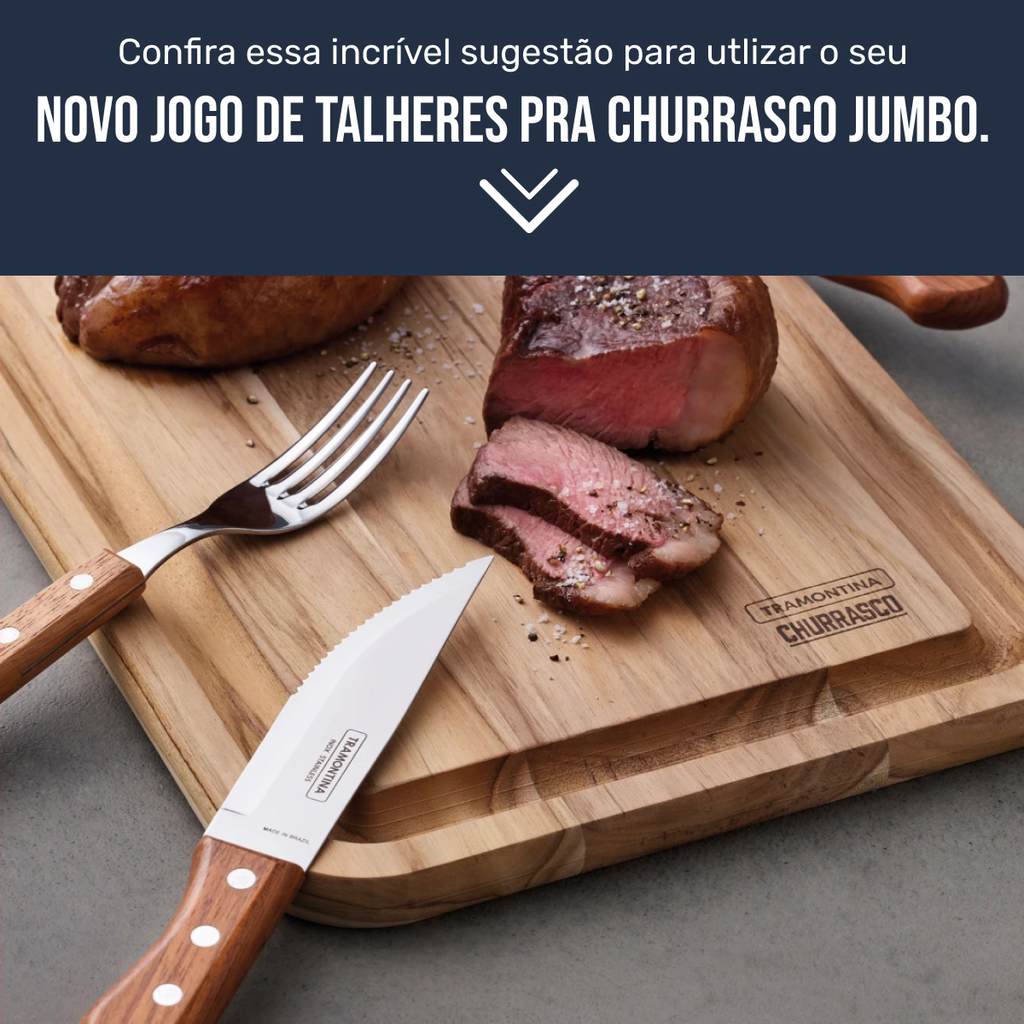 Garfo Churrasco Jumbo Polywood - Tramontina, Talher