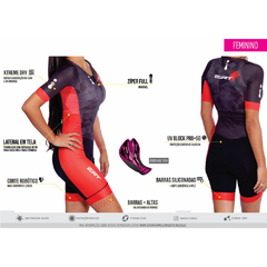 Macaquinho Ciclismo Feminino Ert New Elite Concept Ciclista na internet