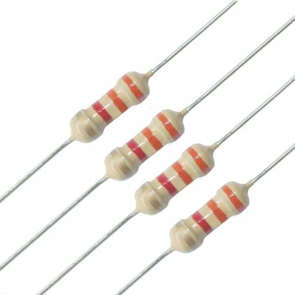 RESISTOR 3R3* 1/4W (LR,LR,DR,DR) - Intertronix