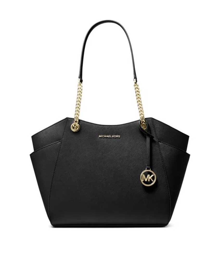 Michael+Kors+Jet+Set+Tote+Handbag+Black for sale online