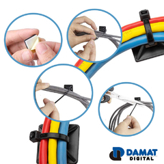 Bases plaquetas plásticas autoadhesivas para precintos x 100 Un. - comprar online