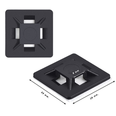Bases plaquetas plásticas autoadhesivas para precintos x 100 Un. - comprar online