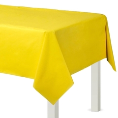 Mantel plastico rectangular amarillo