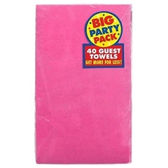 Toallas de papel color rosa