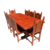 Mesa de 2.00 Tablón Especial + 8 Sillas Imperial