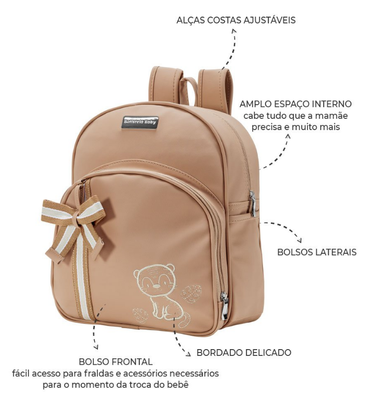 Mochila Bebê Batistela Rose