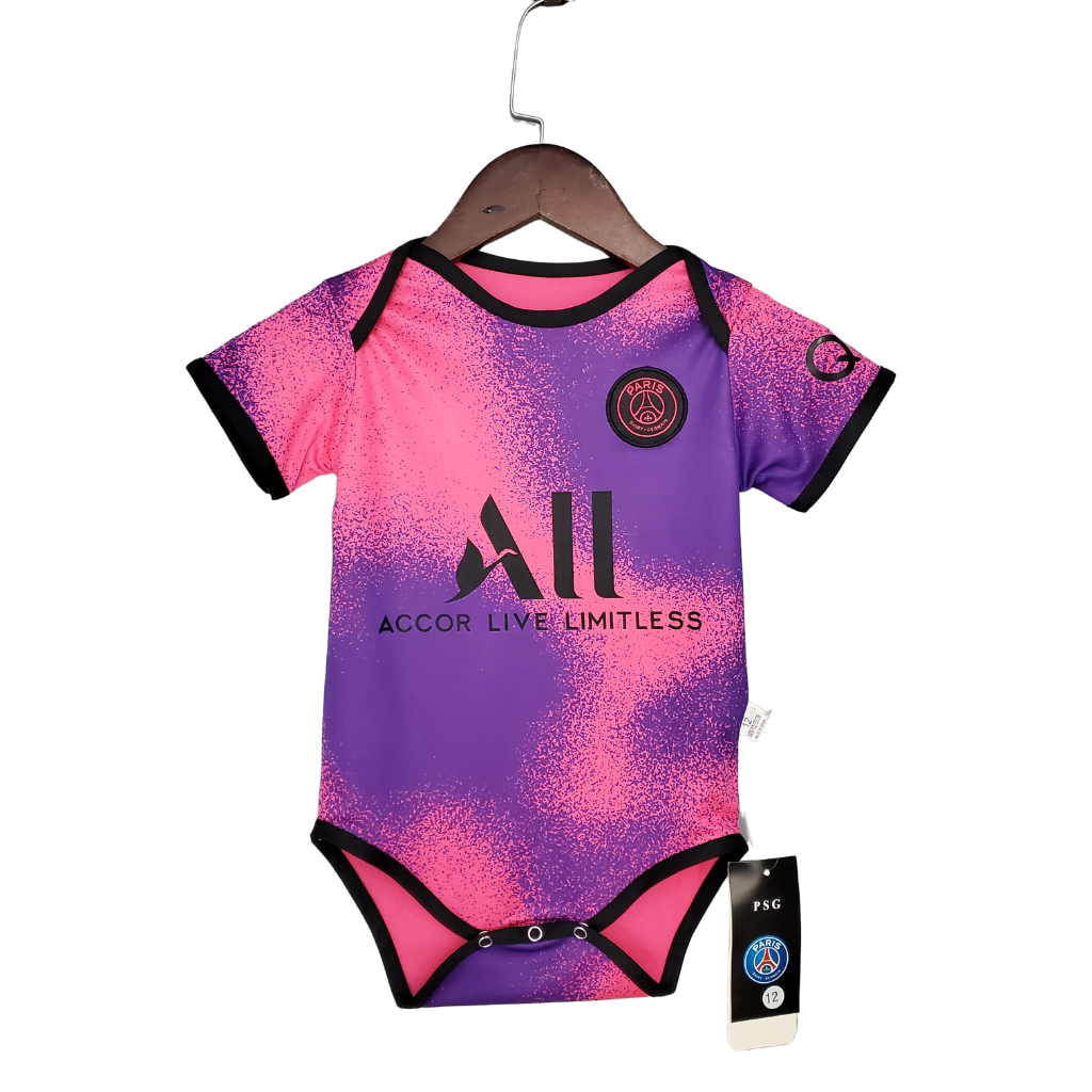 Body Paris Saint Germain Bebe 21 Roxo Rosa