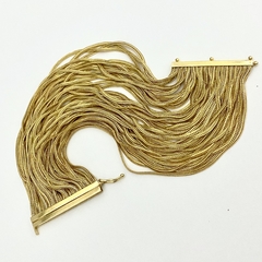 Bracelete Semijoia Correntes Ouro - comprar online
