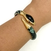 Bracelete Semijoia Cobra Ônix Python - comprar online