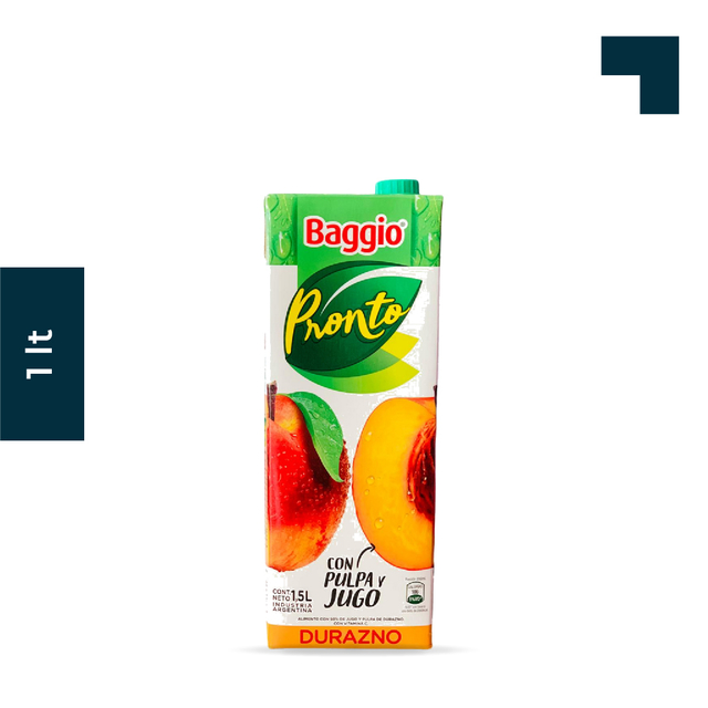 Baggio Pronto Durazno 1000ml Diho Mayorista