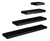 Estante flotante 120x25cm NEGRO