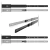 Corredera telescopica 45kg zinc/negra (de 25 a 60cm)