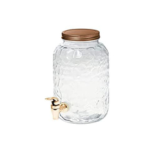 Suqueira colmeia em vidro 4l hauskraft Dispenser Suco Agua