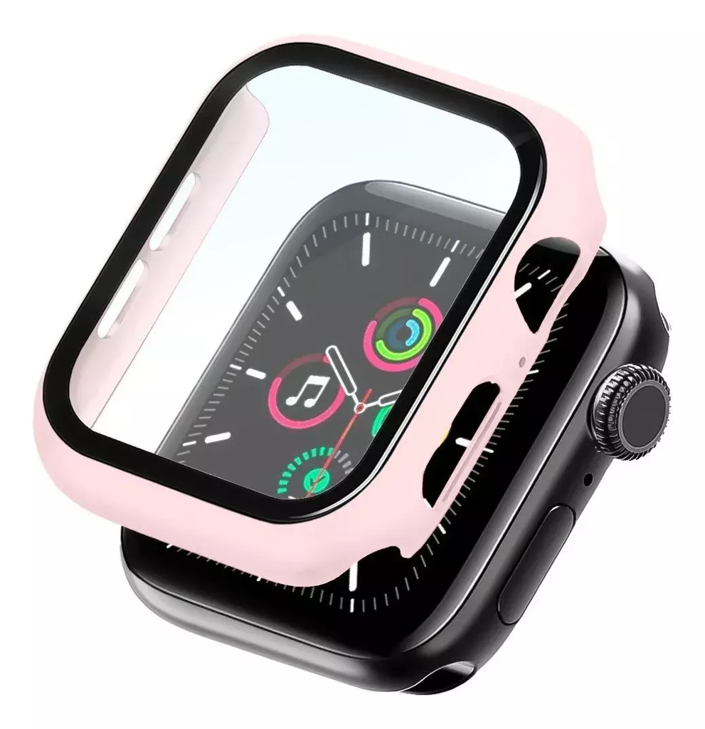 apple watch preto com rosa