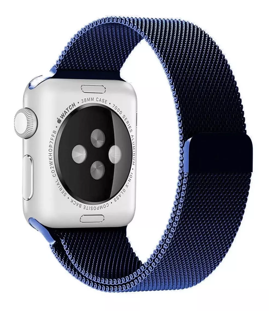 pulseira milanese azul