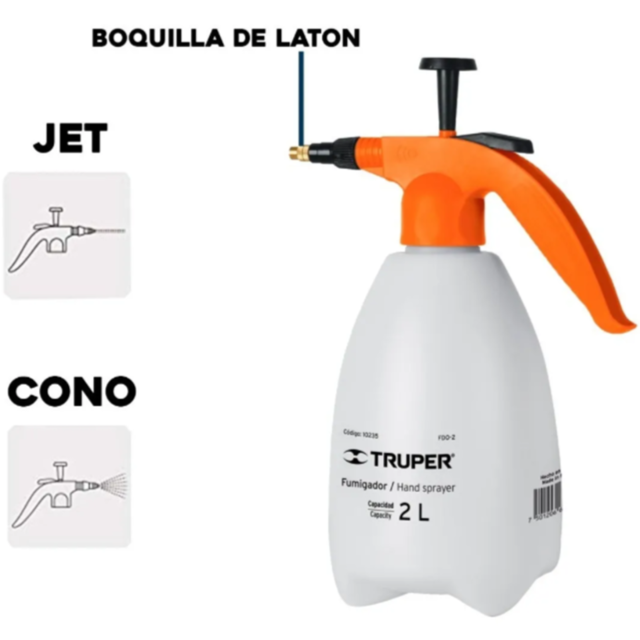 Fumigador doméstico 2 litros TRUPER 10235