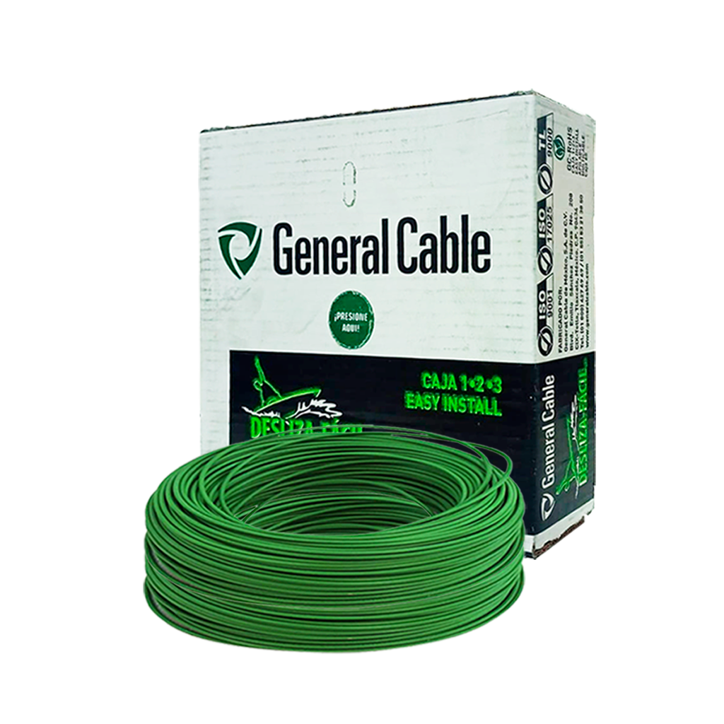 Caja cable 100 m, calibre 10, marca General Cable
