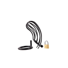 Cinto de Castidade Masculino Gaiola com Cadeado e anel para base - comprar online