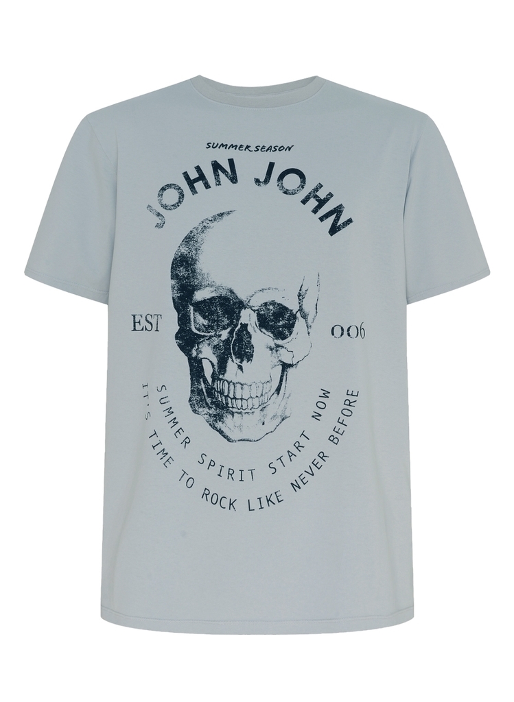 Camiseta John John Rg Flame Transfer Masculina Branco - Compre