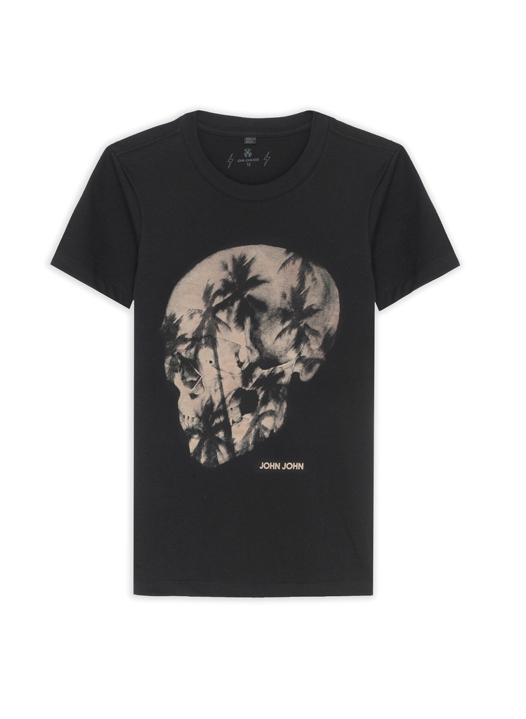 Camiseta John John Skull Preta - Compre Agora