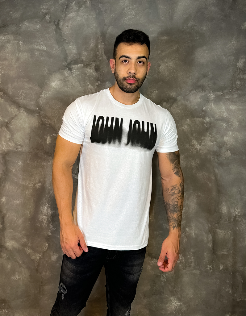 Camiseta John John Rg Flame Transfer Masculina Branco - Compre