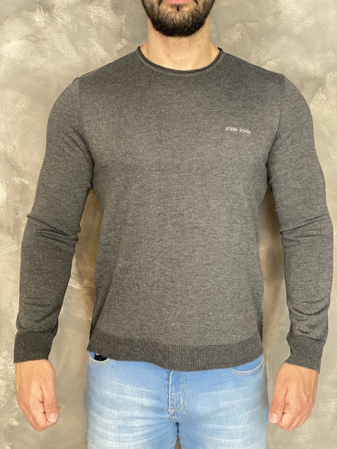 Blusa Masculina Tricot Michael - John John - Preto - Oqvestir