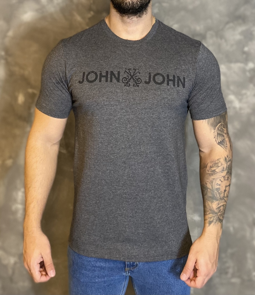 Camiseta John John Basic Cinza - Compre Agora