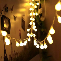 GUIRNALDA LED BOLITAS. 3M CALIDAS - comprar online