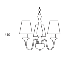 COLGANTE 3 LUCES- BLANCO Y MADERA- LINEA FAMILY- DABOR - comprar online