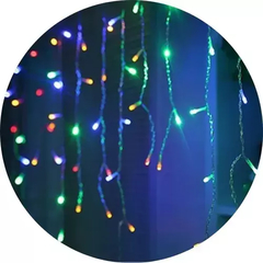 GUIRNALDA CORTINA LED LLUVIA MULTICOLOR - comprar online