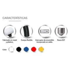 VELADOR PINZA COLOR E27 AKAI - comprar online