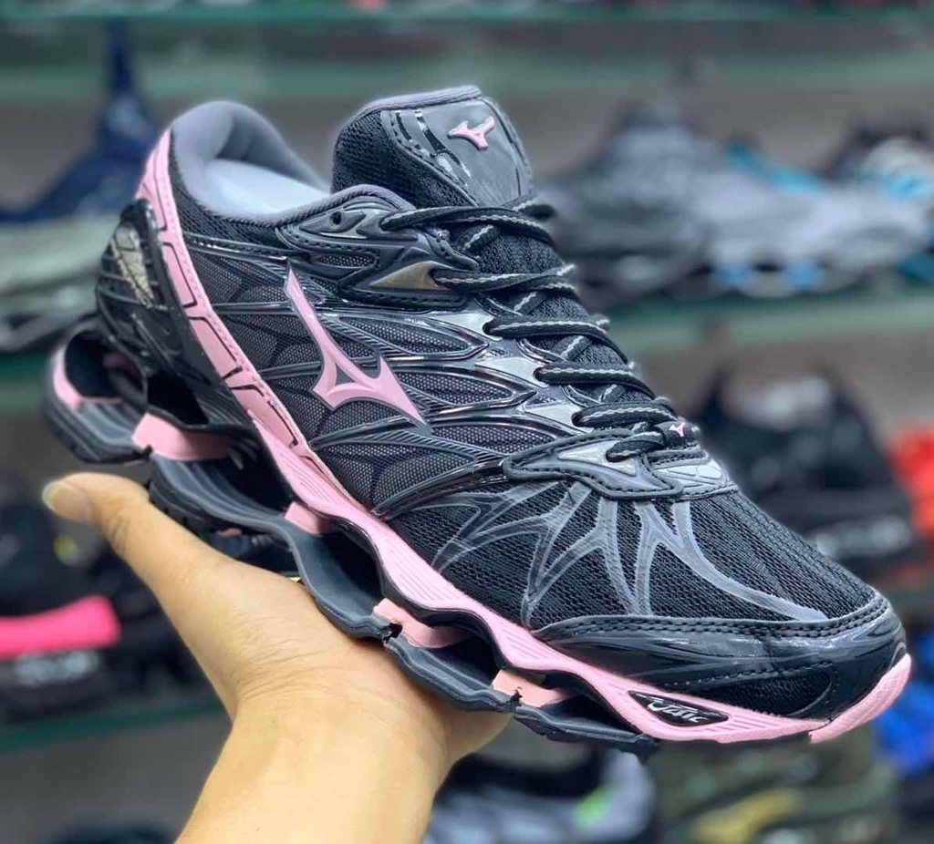 mizuno prophecy 7 preto com rosa