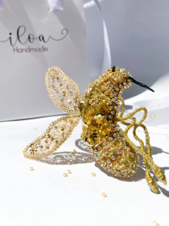 Prendedor Golden mosquito