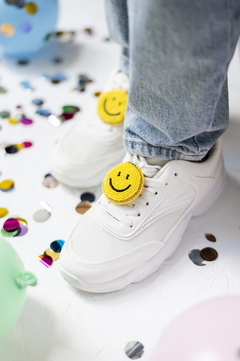 Prendedores bordados Dúo Happy Face