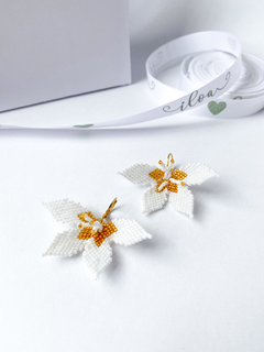 Aretes media orquídea - comprar online