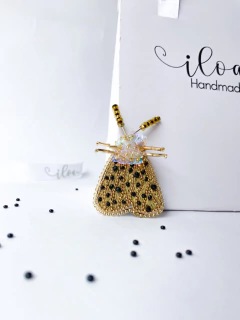 Prendedor polilla golden