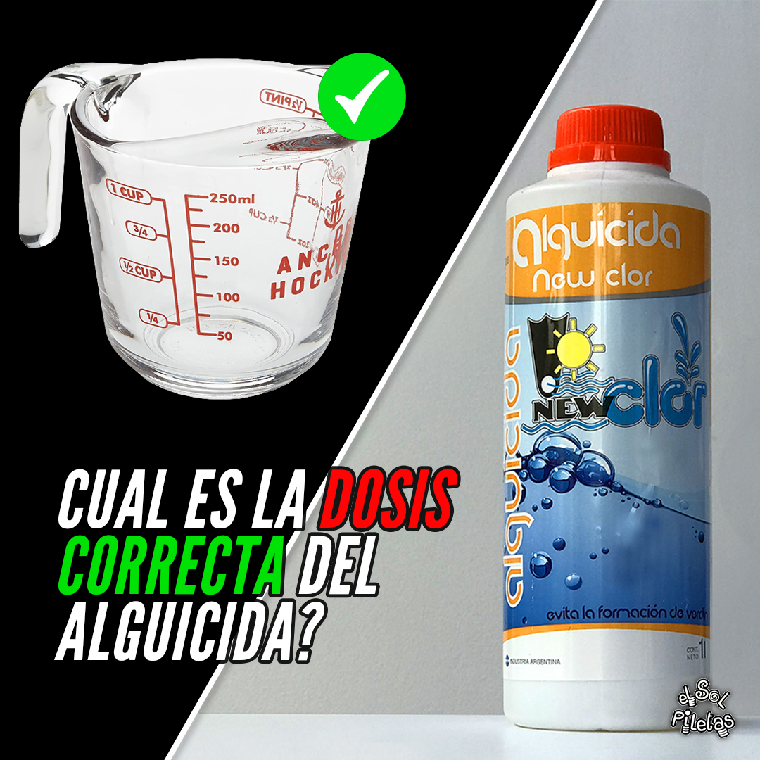 Dosis del alguicida