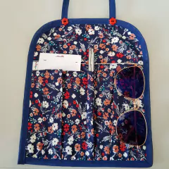 Lixinho de carro com bolso -Floral