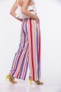 SVR PANTALON PALZZO RAYAS CON (26750) - comprar online