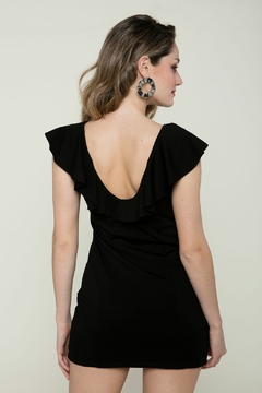 PKS VESTIDO ESCOTE CON VOLADOS (27856) - tienda online