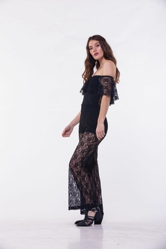 ZGI MONO ENCAJE C/ VOLADO EBON (24917) - comprar online
