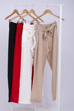 LKT PANTALON GABRIELLE LINO C/LAZO (29751) - Tabatha Jeans Mayorista