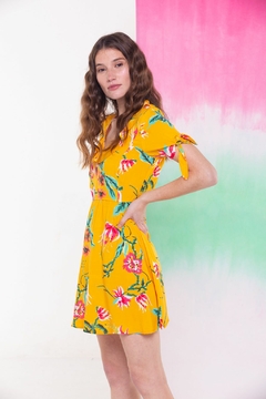 SV5 VESTIDO VOILE ESC CON VOL (27839) - comprar online