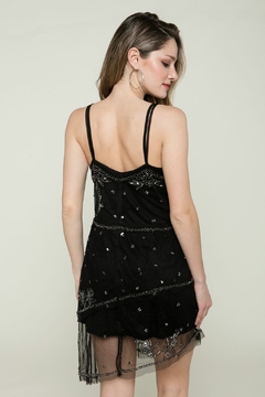 (CHI) VESTIDO INDIO LENTEJUELA (26855) - Tabatha Jeans Mayorista