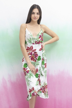 KVF VESTIDO IRREGULAR FLORES C (26842)