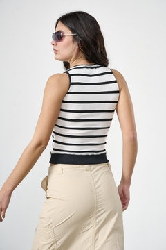 MOR TOP NOAH BASICA CON CINTUR (30617) - Tabatha Jeans Mayorista