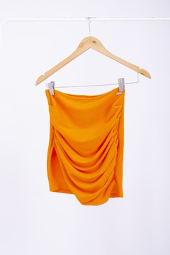 CLK POLLERA AZHAR LUREX C/DRAP (29743) - Tabatha Jeans Mayorista