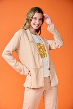 LKT BLAZER PIA LINO (29531) - Tabatha Jeans Mayorista