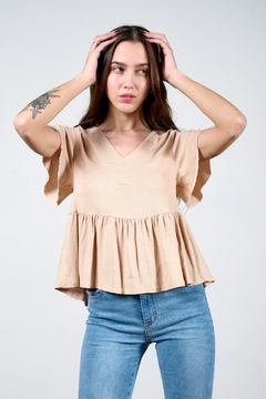 LKT REMERA SALINA LINO C/VOLADOS (29685) en internet